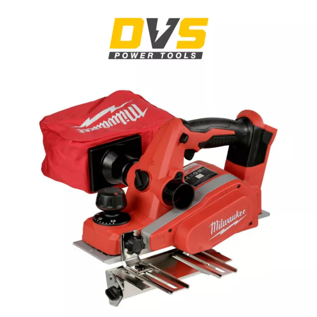 MILWAUKEE M18BP 0 18V Li ion 82mm Cordless Planer With Dust Bag Guide 209.95 PicClick UK