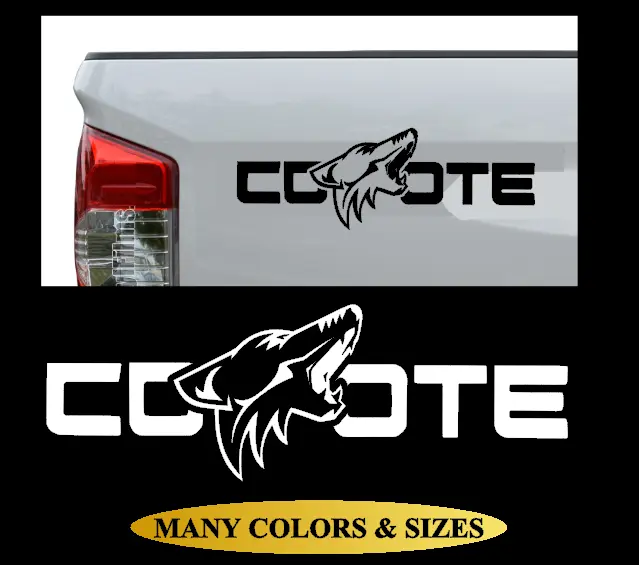 COYOTE Side Rear Bed Vinyl Decal Sticker Truck Car Fits Ford F150 & Mustang