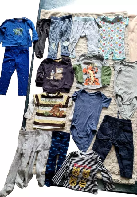 Baby Bekleidungspaket Jungen 86 92,Frühjahr,Hosen,Shirts,16tlg,Tigger,Disney