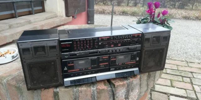 Normende Stereo RADIO Double Cassette Portable NM 838 Rare Boombox Vintage...