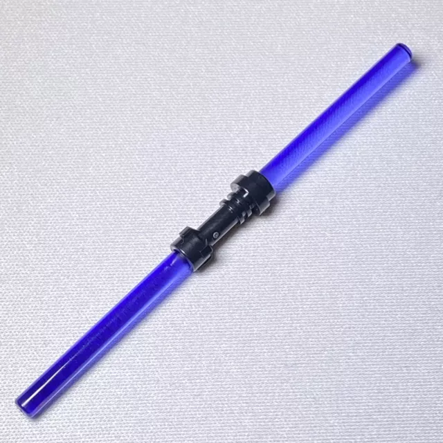 Genuine LEGO Double Bladed Lightsaber MINIFIGURE StarWars Weapon ~ Trans Purple.