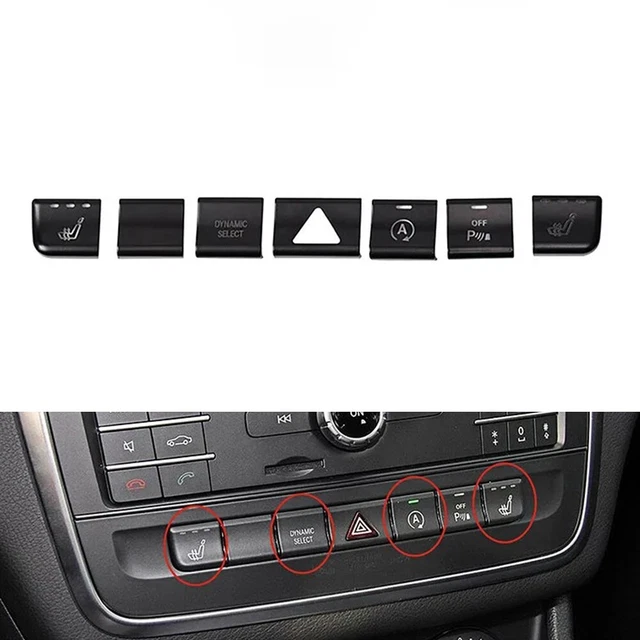 Posacenere centrale cromato opaco per MB CLA GLA Classe A W117 C117