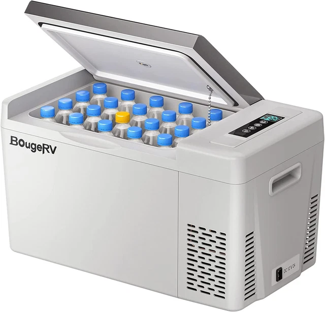 New BougeRV 12 Volt 23 Quart Portable Car Refrigerator, Freezer Compressor Coole