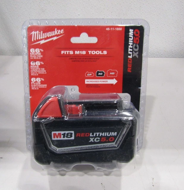 Milwaukee 48-11-1850 M18 Red Lithium XC5.0 Battery
