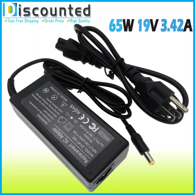 For Acer Aspire R3-471 R7-572 Laptop AC Adapter Charger Power Cord 65W