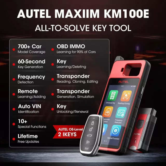 Autel MaxiIM KM100X Outil de programmation pour porte-clés 2024 Dernière versio 3