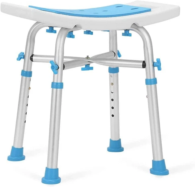 Health Line Massage Products Heavy Duty Shower Stool 550Lb Bath Seat Chair, Tool