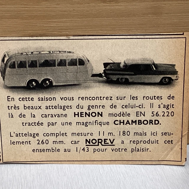 NOREV SIMCA CHAMBORD Caravane Henon. Image EUR 2,50 - FR