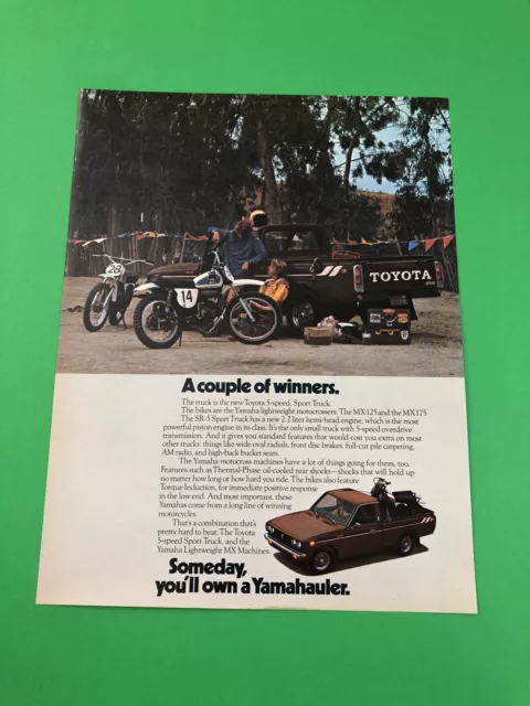 Toyota Yamahauler Pick Up Truck Original Print Ad Advertisement