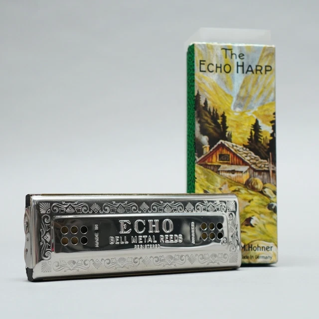 M.Hohner Echo Harp Harmonica 55/80 M2 C/G En Emballage D'Origine 1.98Z