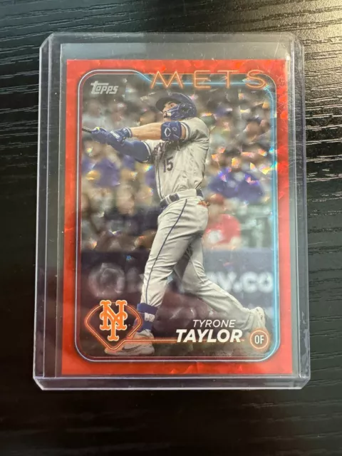 2024 TOPPS SERIES 2 Tyrone Taylor #455 Feuille Orange Mets /199 EUR 2