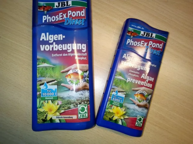 JBL PhosEx Pond Direct, Algenvorbeugung, gegen Algen im Teich, 500ml  oder 250ml