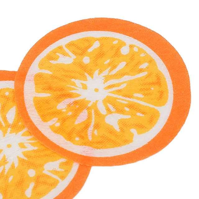 DIY-Gesichtsmaskenblatt Orangefarbene Feuchte Kompresse Für Die Haut