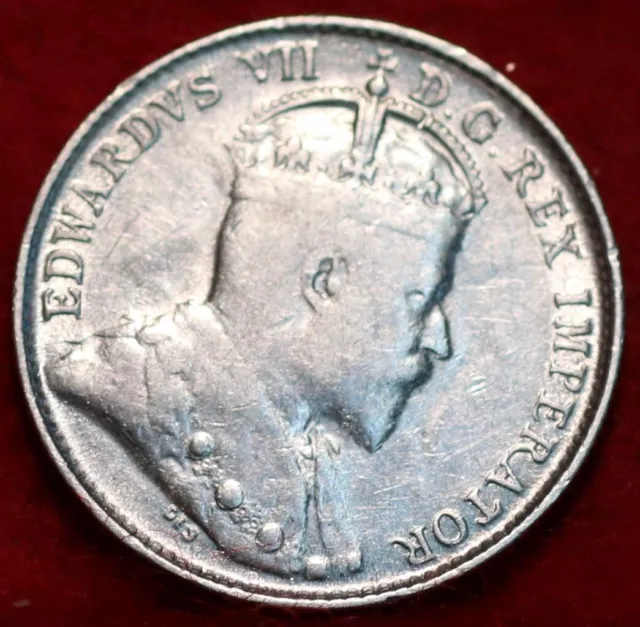 🇨🇦 Uncirculated 1902-H King Edward VII 5 Cents Silver Coin Canada 2