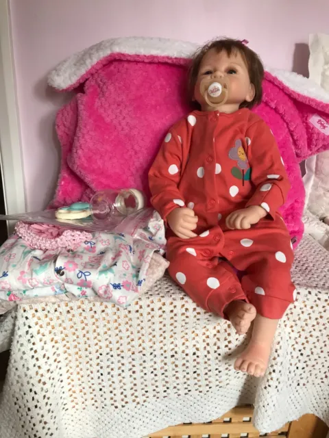 Reborn  Style Baby Doll with extra outfits
