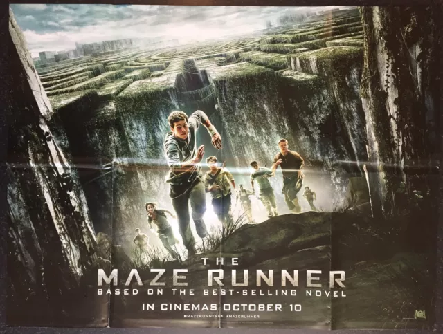 THE MAZE RUNNER 2014 Original Cinema UK Quad Movie POSTER