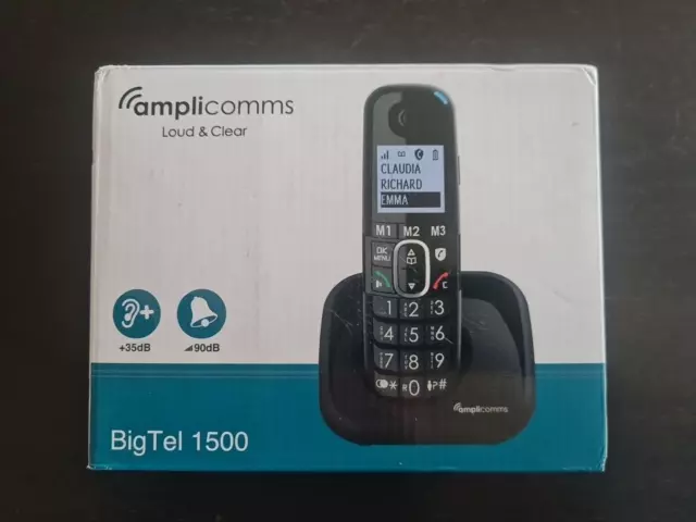 Seniorentelefon Amplicomms BigTel 1500 Schnurlos Seniorentelefon