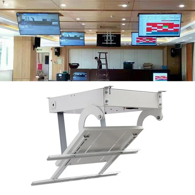 Electric Motorised TV Bracket Remote Ceiling Hanger Mounted Lift Turner 32"-70"
