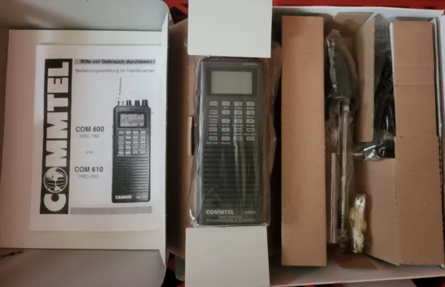 Radio scanner Commtel COM 610 nuovo con accessori completi