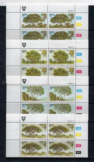 Venda Mnh 1984 Sg95-98 Indigenous Trees Blocks Of 4