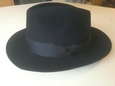 cappello da uomo in stile vintage New Orleans Gamble & Gunn colore nero 