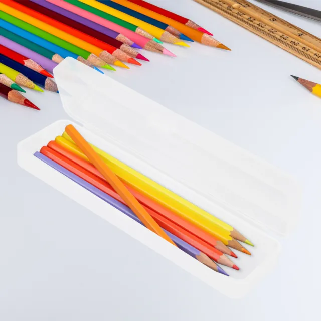 5 Pcs Organisateur De Crayon Étui À Crayons En Plastique Récipient