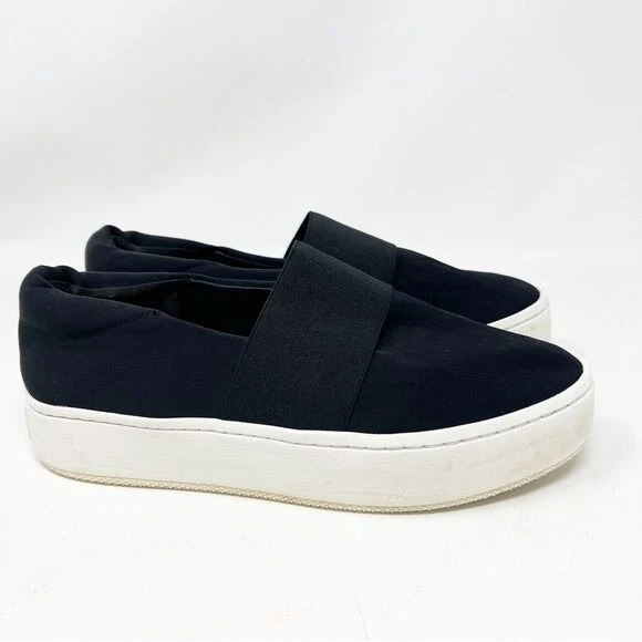 VIA SPIGA TRAYNOR Black Platform Slip On Shoes Womens Sz 7 32.35