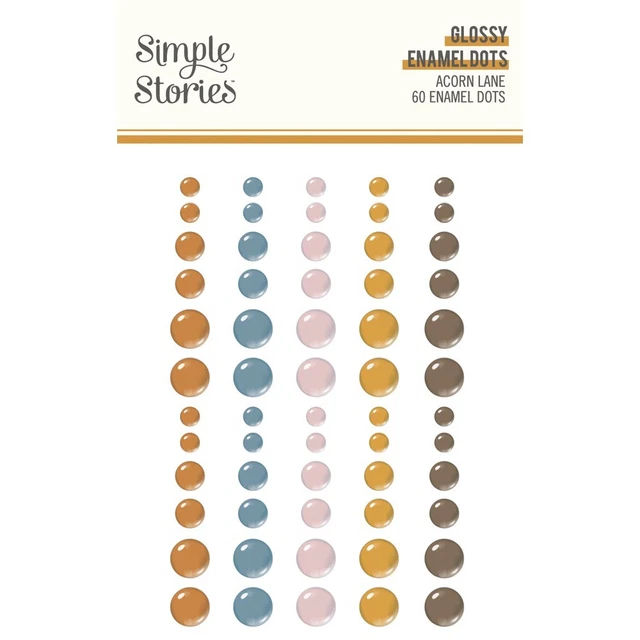 Puntos de esmalte Simple Stories ACORN LANE - 60 piezas #21027