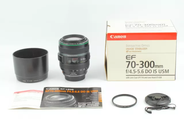 [N COMO NUEVO EN CAJA] Lente Canon EF 70-300 mm f/4,5-5,6 DO IS USM montaje EF de Japón