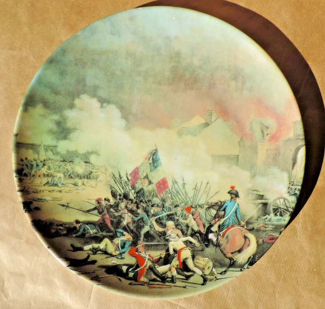 ASSIETTE PORCELAINE PF Prise Du Palais Des Tuileries 1792 Duplessis 