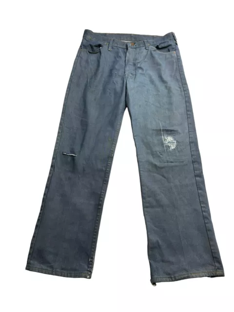 Maverick Blue Bell Vintage Denim Pants 1970's Blue Jeans Sanforized 34x30