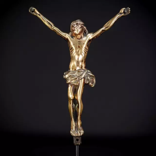 Corpus Christi Sculpture | Jesus Christ French Bronze Statue | Antique 1600s _