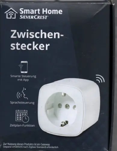 SILVERCREST STECKDOSE Zwischenstecker Zigbee Smart-Home AppFunktion  Zeitschalt EUR 13,99 - PicClick DE