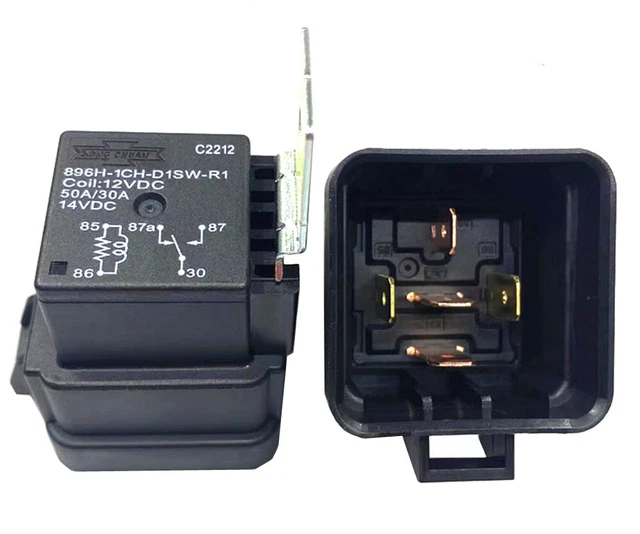 thumbnail image 2 of 2PCS SONG CHUAN 898H-1CH-D1SW-R1 U05 12VDC Power Relay - 5-Pin 2 of 2