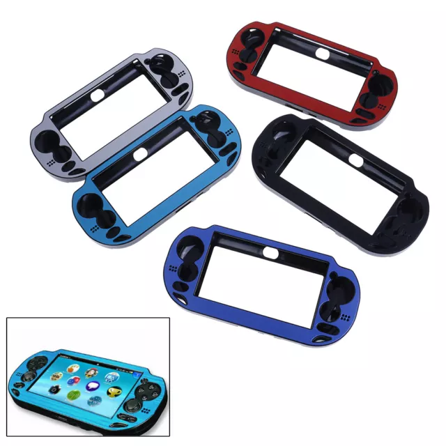 Funda protectora de piel de aluminio para caja playstation PS vita 1000 PSV 1000