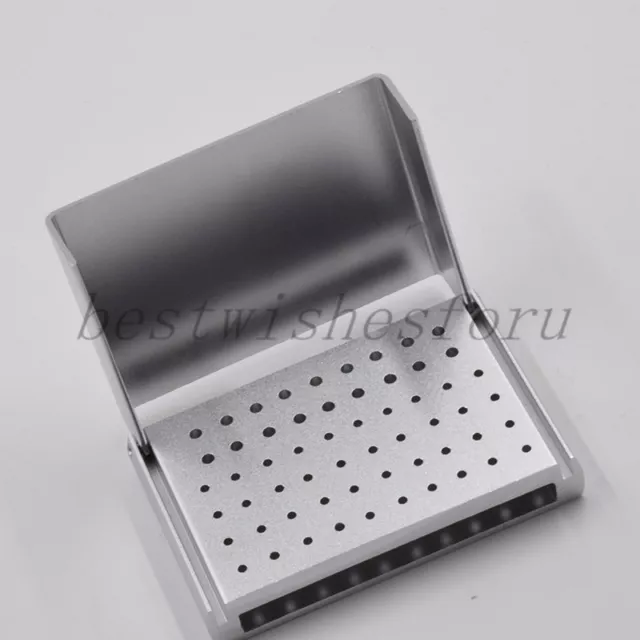 58 Holes Dental High/Low Bur Burrs Holder Block Case Disinfection Box Stand