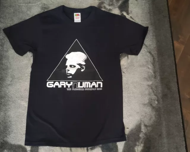 GARY NUMAN 2009 T-Shirt Men's Sz Small, UK Tour  for The Pleasure Principle