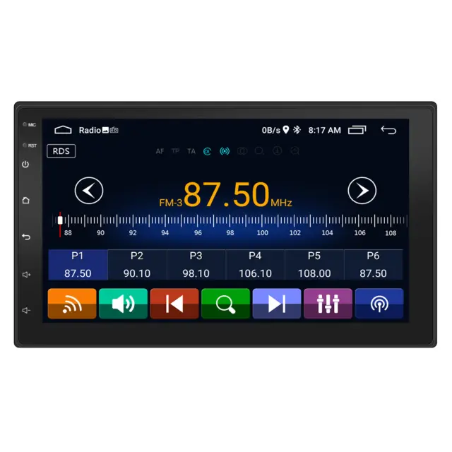 Double DIN 7" Car MP5 Player Touch Screen Stereo Radio GPS Wifi W/Alcohol Tester