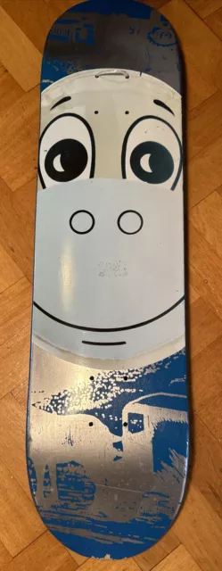 Jeff Koons Blue Monkey Train Signed Supreme Skateboard