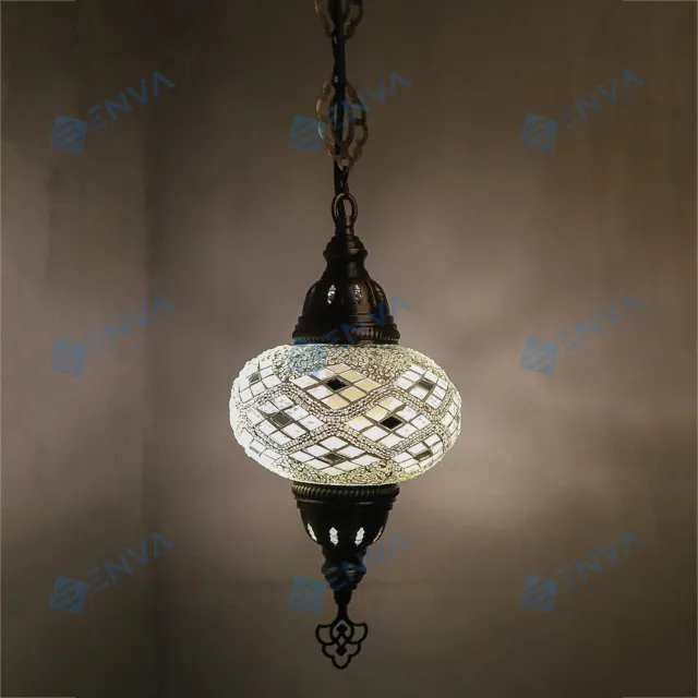 Lampadario a sospensione lampada da soffitto stile turco marocchino grande globo