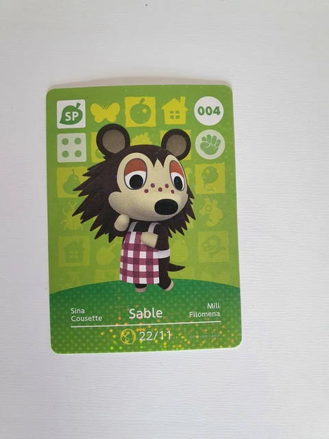 Carte Amiibo Animal Crossing 424 Marie / Isabelle Holo [EUR] Série 5