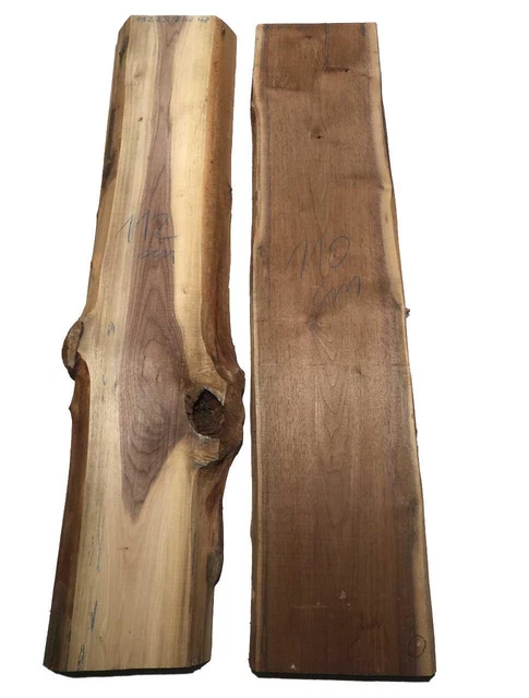Nussbaumholz Noyer Bois de Noyer 112x23-27cm x 48mm