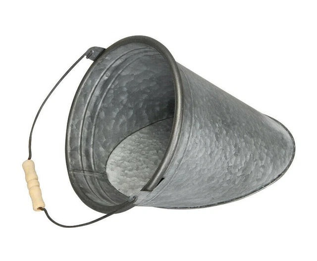 2er SET Blumentopf für die Wand Pflanzgefäß Wandtopf Zinkeimer Pflanztopf Gr."L"