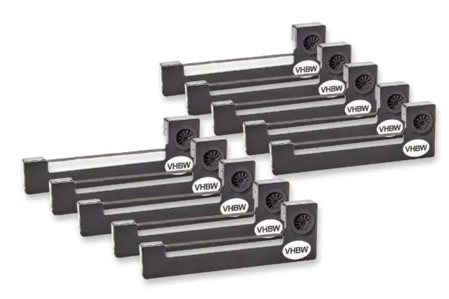 10x Ribbon Cassette Cartridge Nylon Black for Epson ERC-05, ERC-05B, C43S015352