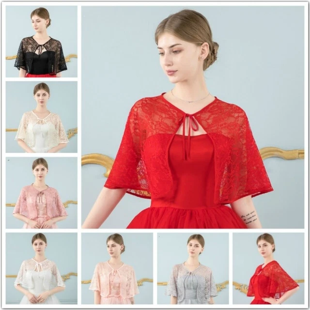 Top moda donna senza pancia bolero bolero in pizzo fiori mantello coperte matrimonio