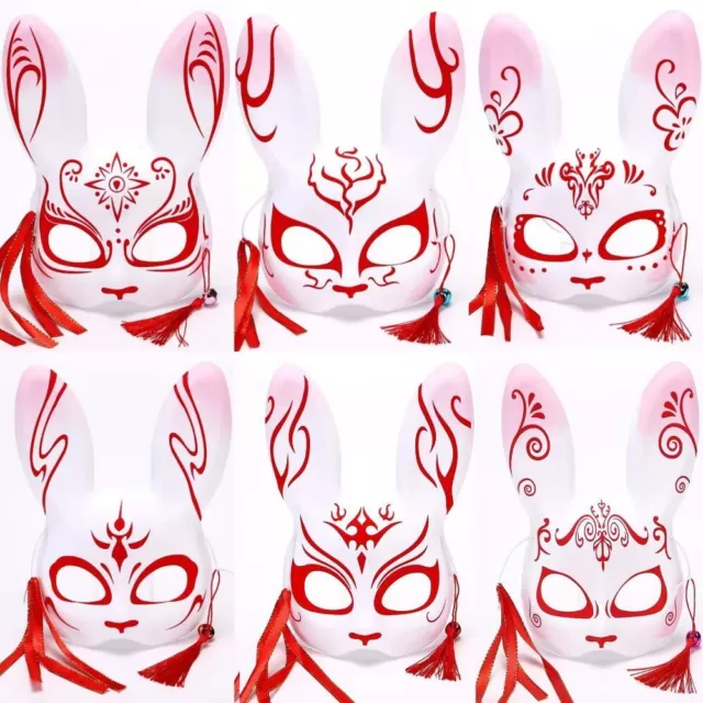Full Face Rabbit Ear Masks Rabbit Girl Mask Costume Party Mask Cosplay Props