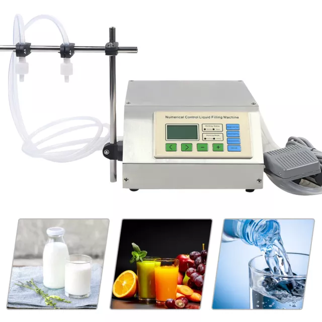 Double Heads Liquid Filling Machine Electric Bottle Filler 70W 12.8L/min/2head