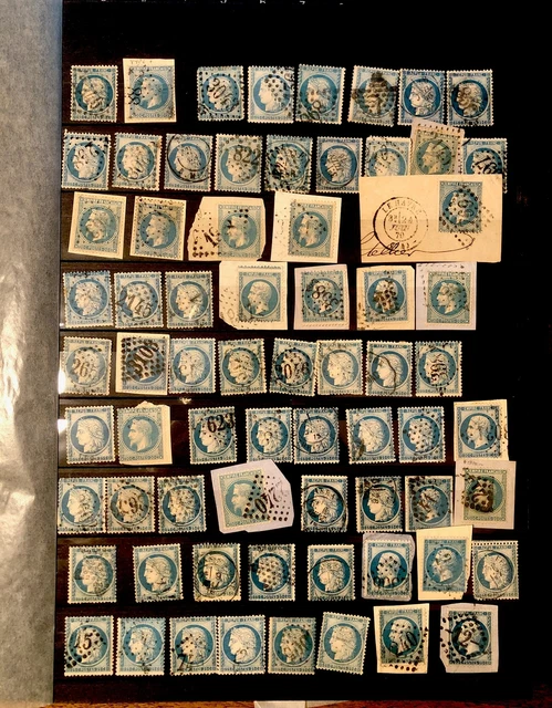 LOT De 1365 Timbres Oblitérés France – Période 1940 à 1986 – Collection Philatélie