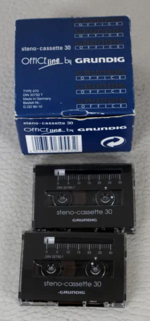 Grundig Steno-Kassette 30 (2 Stück)