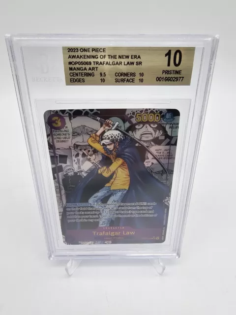 BGS 10 Pristine One Piece OP05 English | Manga Rare | Trafalgar Law OP05-069 V.3